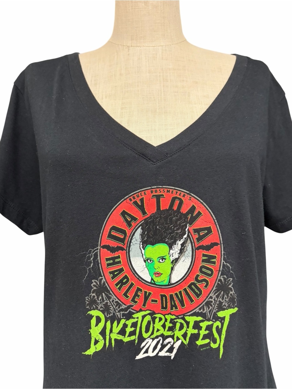 Harley-Davidson 2021 Daytona Biketoberfest Bride of Frankenstein Tee XXL